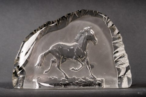Plaque Horse Glassworks Ząbkowice
