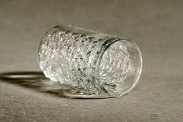 Glass ''Ice grit'' Glassworks Prądniczanka