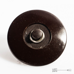 Bakelite button in brown