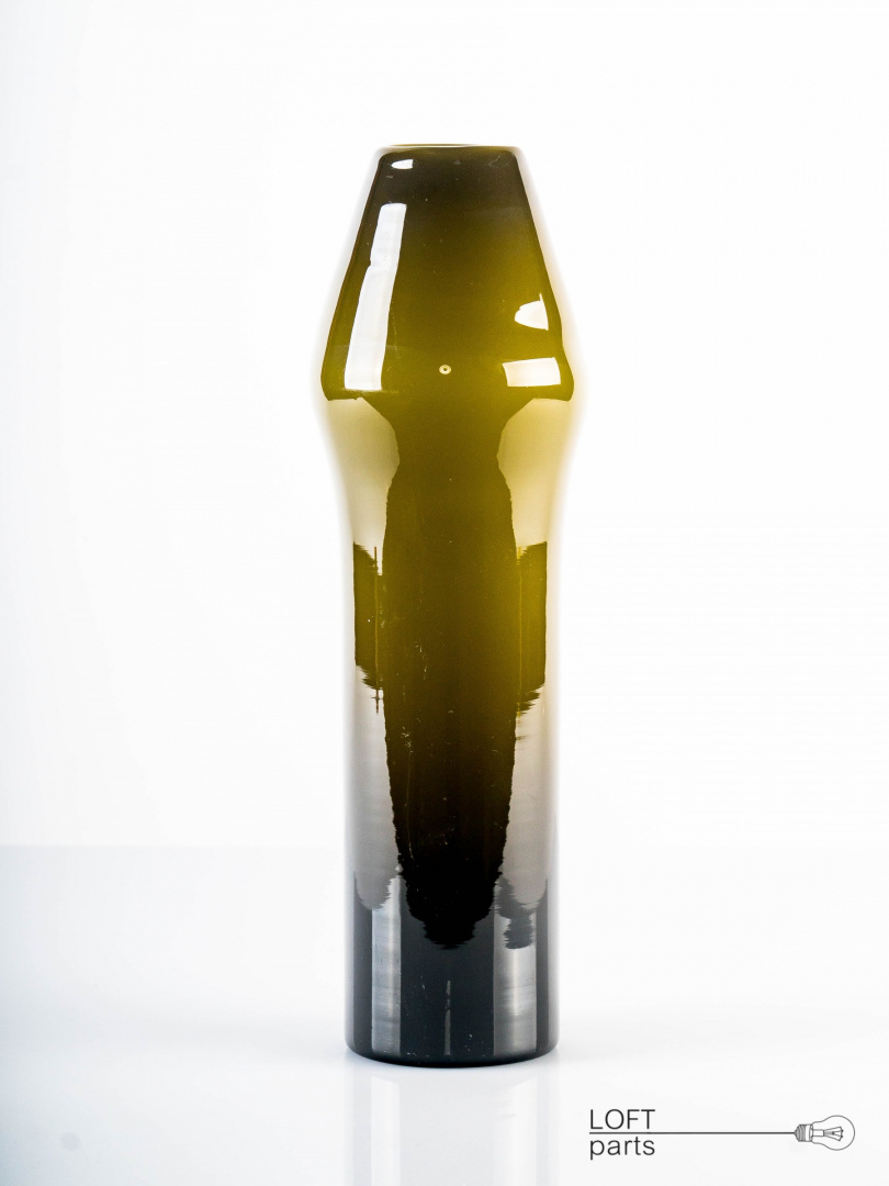 olive glass vase