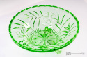 green bowl pressed glass