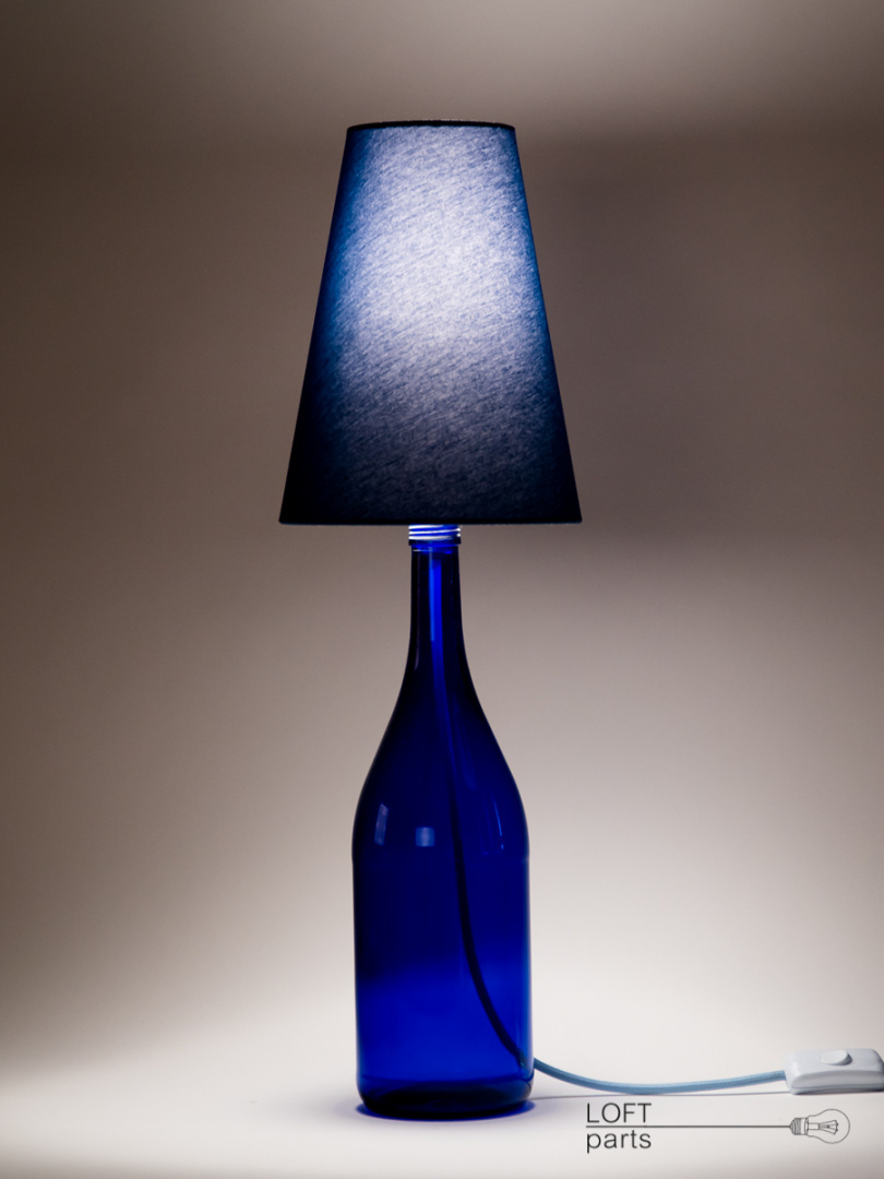 cobalt glass lamp