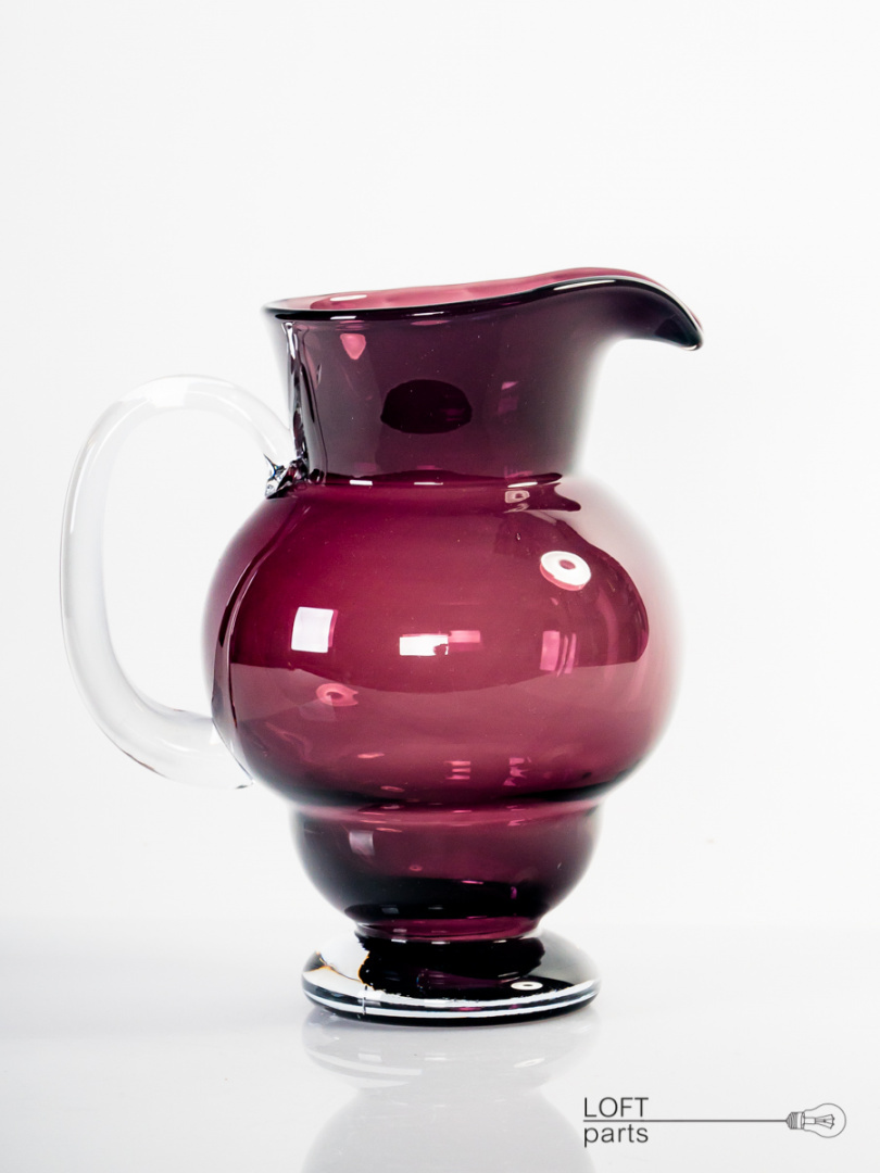 purple glass jug