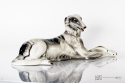 Greyhound figurine porcelain Wałbrzych
