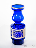 Cobalt vase with braid hortensja