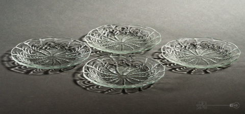 Plates wave glassworks Ząbkowice