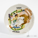 Plate Polish dances porcelain Chodzież