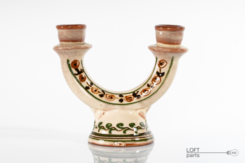 Stoneware candlestick Łysa Góra