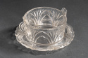 Glass mustard bowl