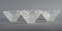 Salad bowls triangles Glassworks Ząbkowice