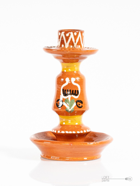 Kashubian ceramics candlestick