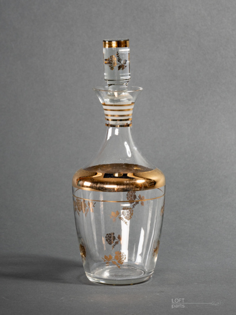 Old glass decanter