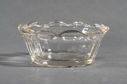 old glass salad bowl