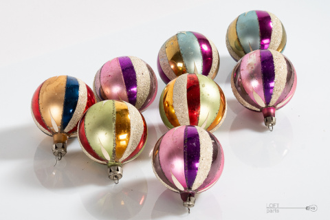 A set of baubles for the Christmas tree of the People's Republic of Poland