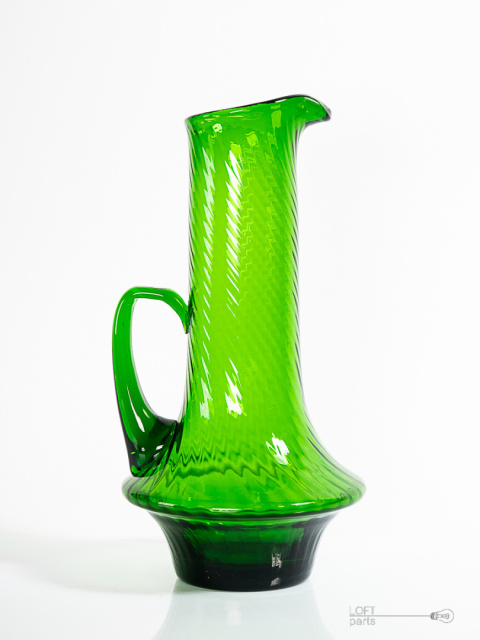 Emerald Pitcher Laura Glassworks