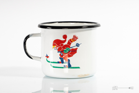 Mug with a skier Olkusz