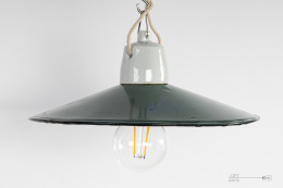 emaliowana lampa loft