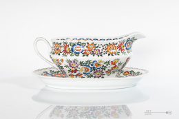 Hand-painted sauce boat Cepelia Opole