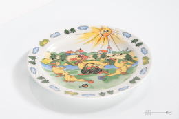 Fairy tale goose plate