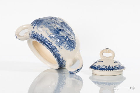 Old porcelain sugar bowl