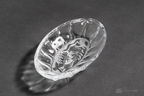 Herring plate Thistle Glassworks Ząbkowice