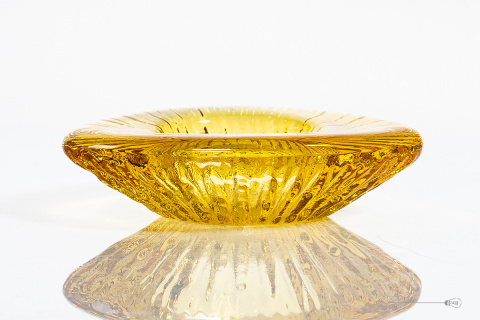 żółty świecznik gus crystal