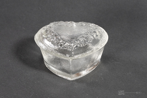 bombonierka serce huta szkłą ząbkowice