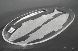 Large fish platter Glassworks Ząbkowice