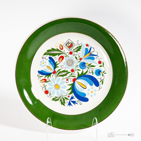 patera wzór kaszubski porcelana lubiana