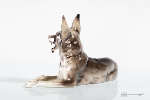 figurka pies porcelana wałbrzych