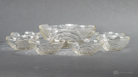 komplet salaterek 438 huta szkła hortensja