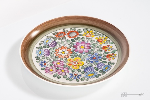 ceramiczna patera ręcznie malowana