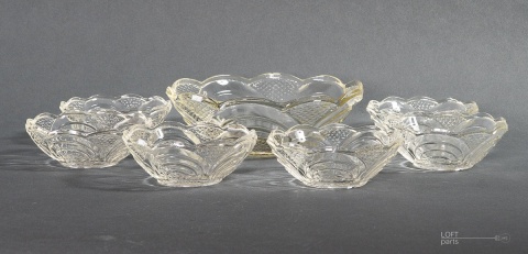 komplet salaterek 401 krośnieńskie huty szkła