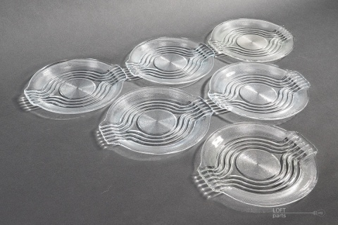 talerzyki deserowe rondo huta szkła ząbkowice