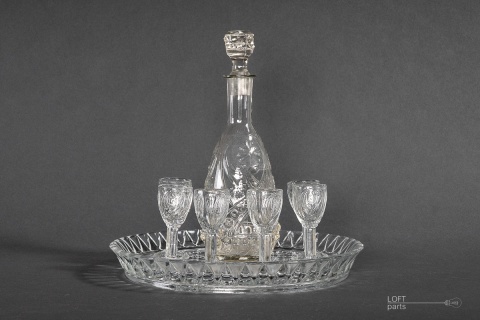 zestaw do wódki huta szkła hortensja 168