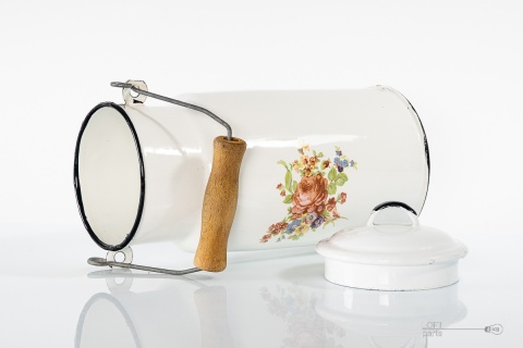 emaliowana kanka prl ofne