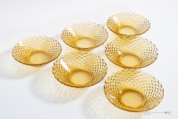 SET OF SALAD BOWLS PRĄDNICZANKA GLASSWORKS