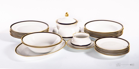 zestaw weimar porzellan echt cobalt