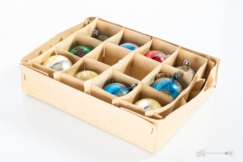 komplet bombek choinkowych prl