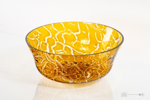 miodowa misa huta szkła hortensja