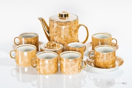 Milo porcelana coffee set Karolina PRL