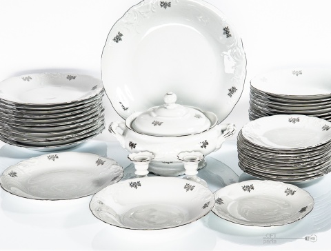 serwis obiadowy porcelana wawel