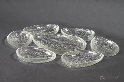 Herring plates herringbone Glassworks Ząbkowice