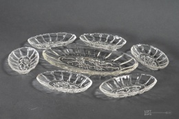 Herring plates Thistles Glassworks Ząbkowice