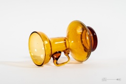 Honey Glass Candle Holder