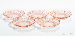 Glass Rosaline Plates