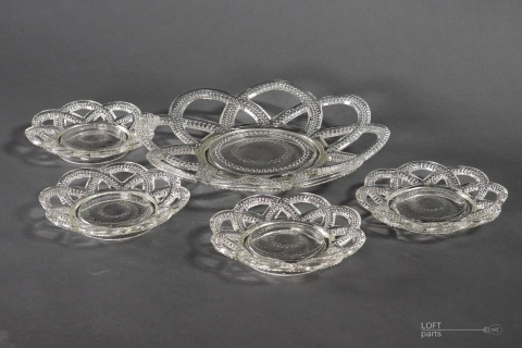 patera i talerzyki huta szkła szczakowa