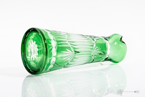 lazurowany zielony dzbanek