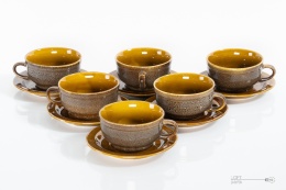 Set of cups with saucers Nefryt Mirostowice