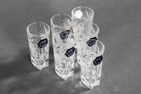 komplet kieliszków huta szkłą julia